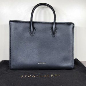 The Strathberry Large Tote, Black Leather